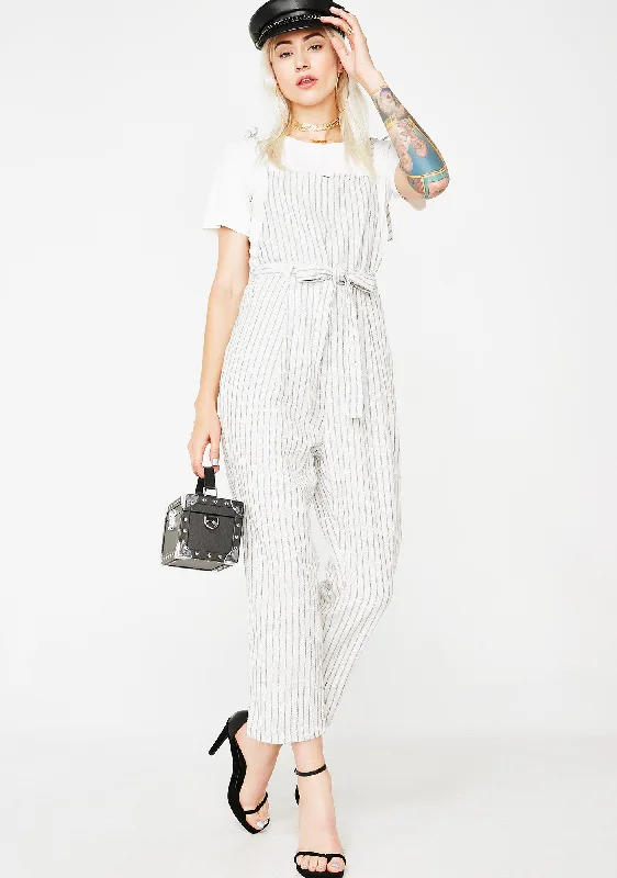 Controlla Pinstripe Jumpsuit