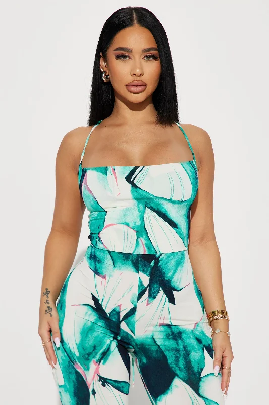 Costa Rica Jumpsuit - Green/combo