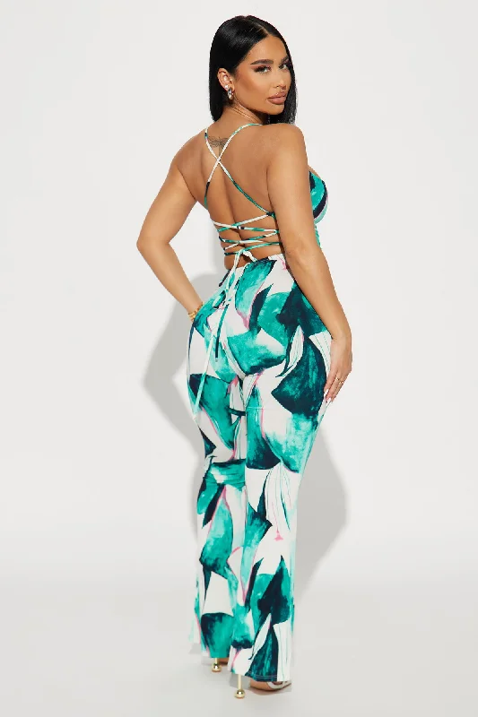 Costa Rica Jumpsuit - Green/combo