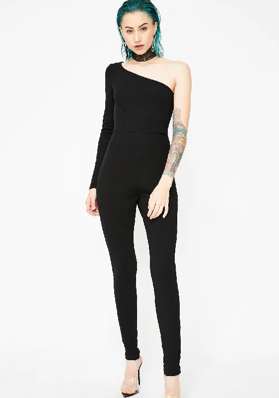 Flash Mob One-Sleeve Jumpsuit