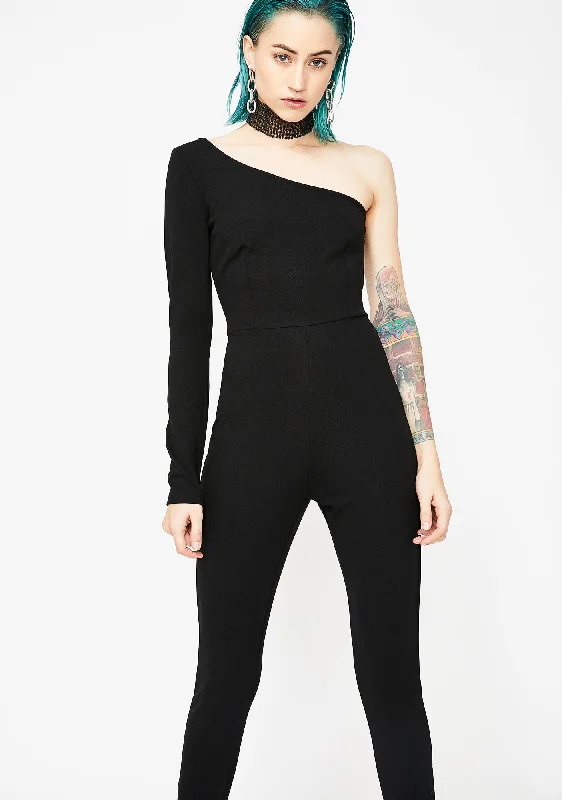 Flash Mob One-Sleeve Jumpsuit