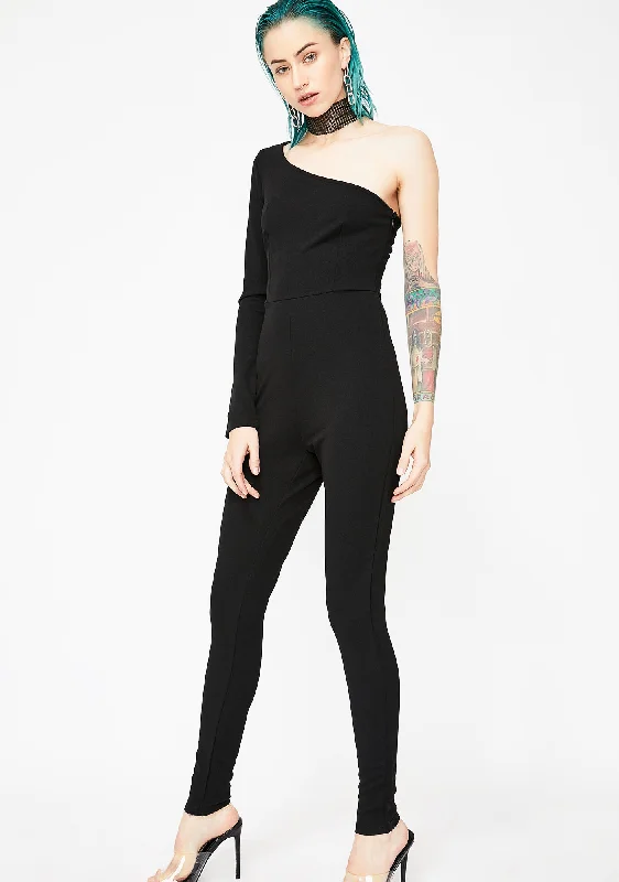 Flash Mob One-Sleeve Jumpsuit