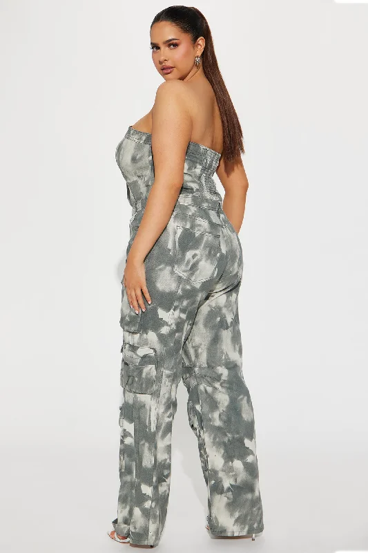 Headstrong Denim Jumpsuit - Grey/combo