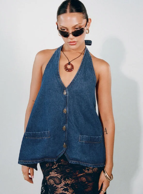 Hills Halter Denim