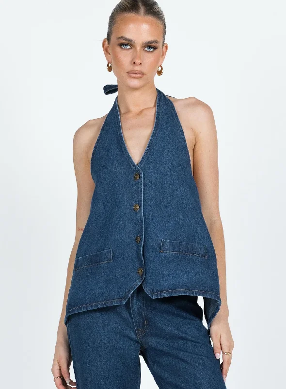 Hills Halter Denim