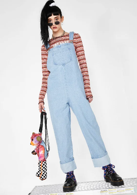 In A Mood Denim Overalls