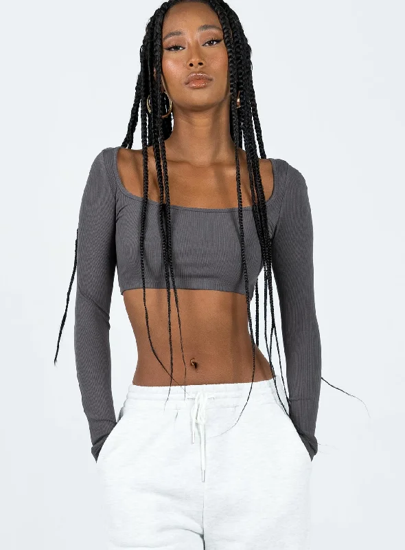 Paynton Long Sleeve Top Grey