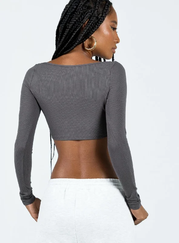 Paynton Long Sleeve Top Grey