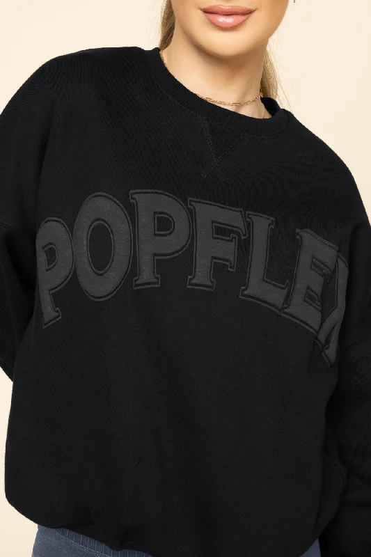 POPFLEX® Cloud Crewneck Sweater - Black