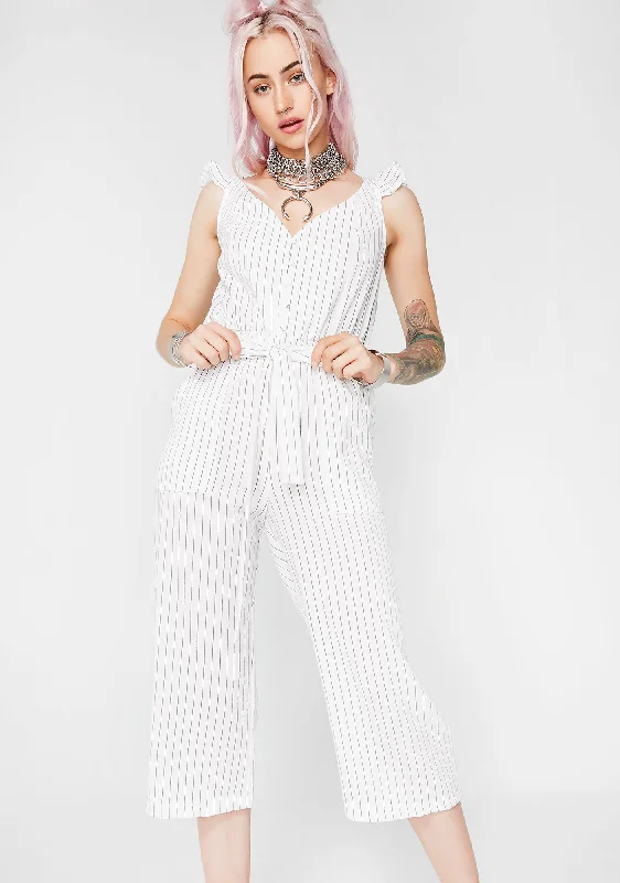 Unprofessional Striped Jumpsuit