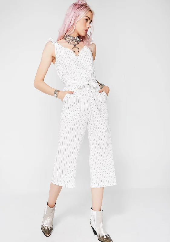 Unprofessional Striped Jumpsuit