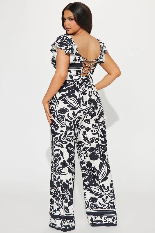 Vacay Galore Jumpsuit - Black/combo