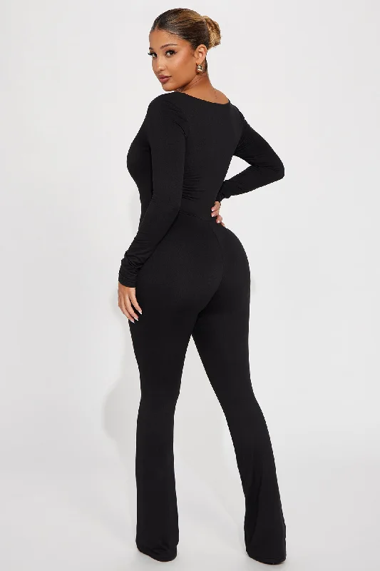 Vanessa Double Lined Jumpsuit - Black