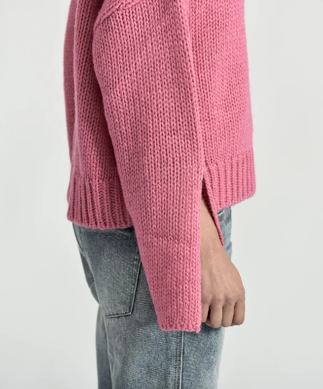 WINONA KEYHOLE ROLL NECK SWEATER