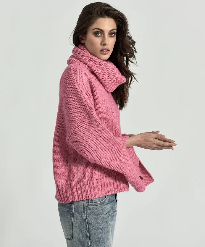 WINONA KEYHOLE ROLL NECK SWEATER