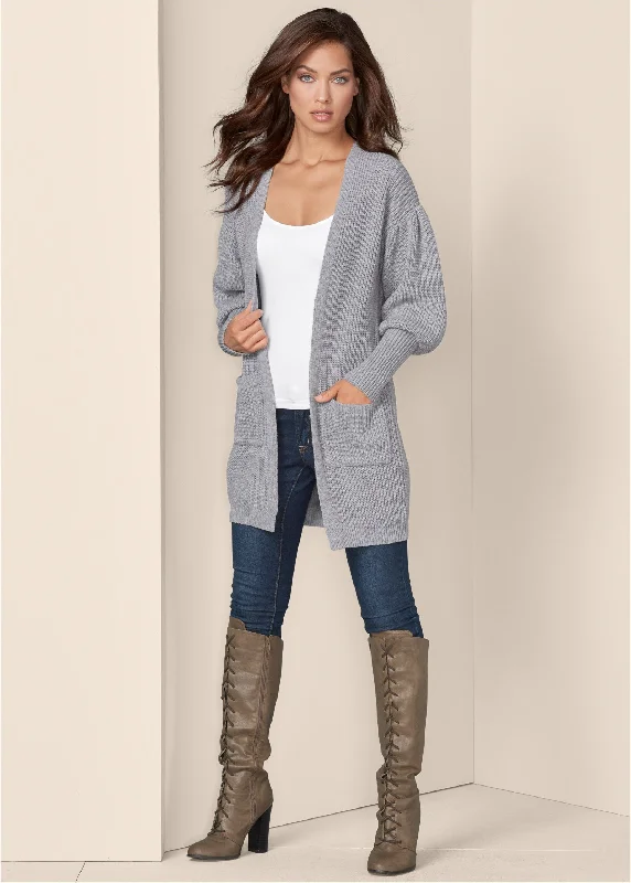 Oversized cardigan - Light Grey