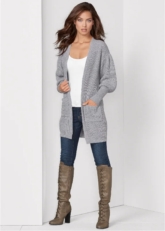 Oversized cardigan - Light Grey