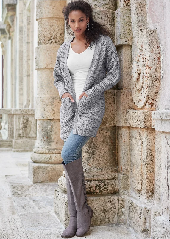 Oversized cardigan - Light Grey