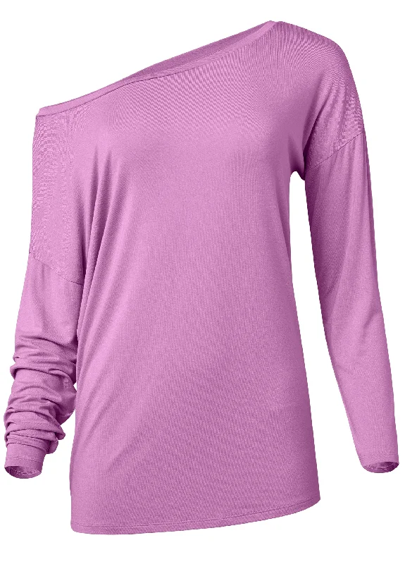 Casual long sleeve tee - Orchid