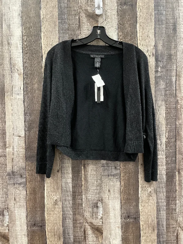 Black Sweater Cardigan Grace Elements, Size L