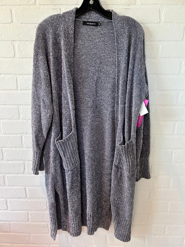 Grey Sweater Cardigan Merokeety, Size M