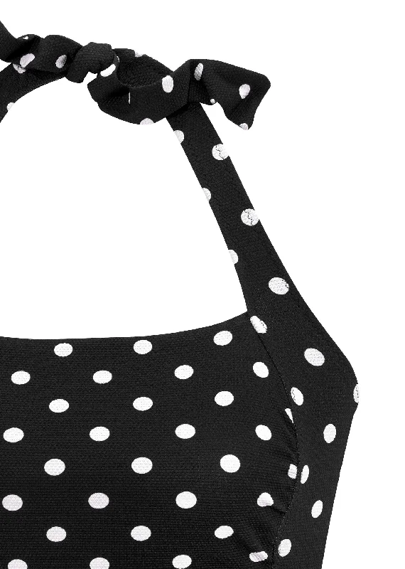 Retro halter one-piece - Retro Dots