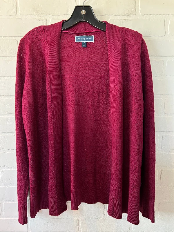 Red Cardigan Karen Scott, Size S