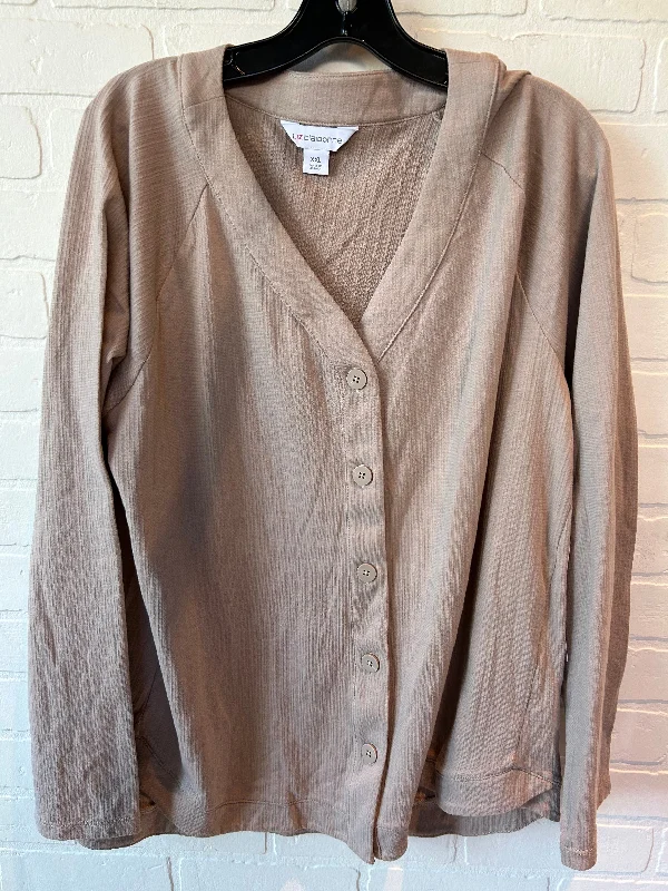 Tan Cardigan Liz Claiborne, Size Xxl