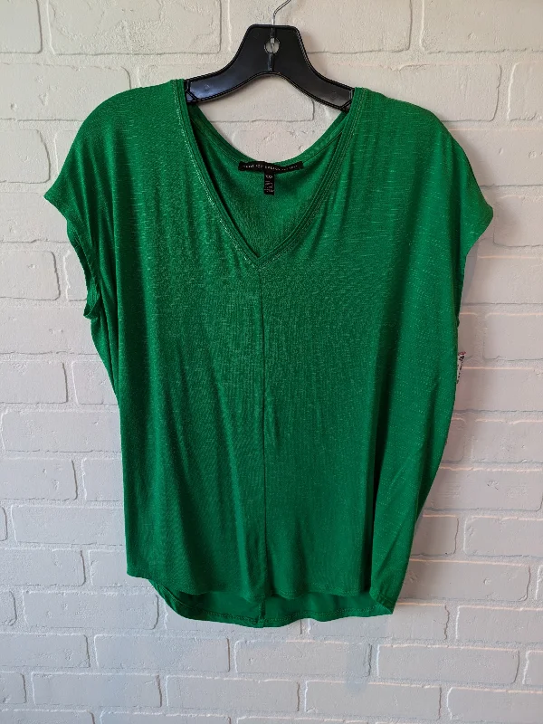 Top Short Sleeve Basic By White House Black Market In Green, Size: Xxs