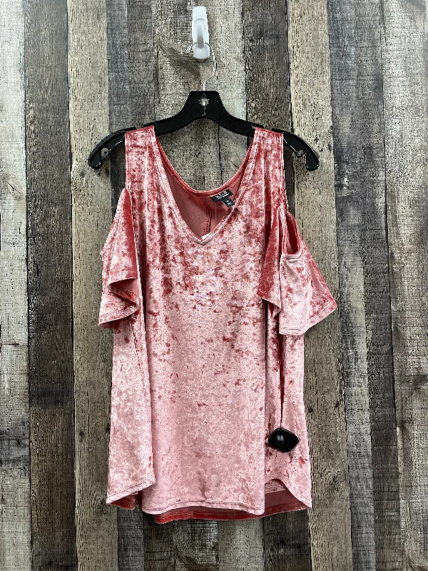 Top Short Sleeve By Ana In Pink, Size: Xl