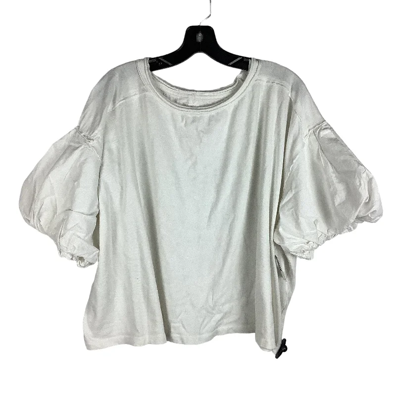 Top Short Sleeve By Free People In White, Size: M