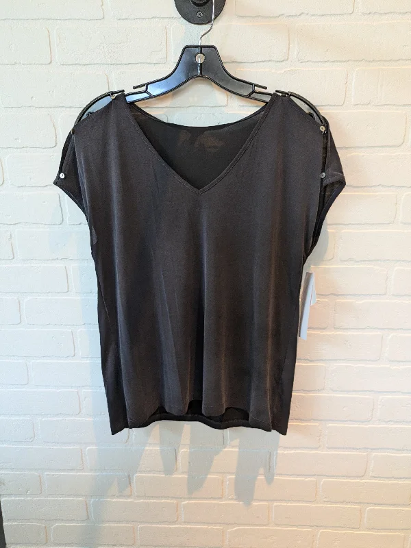 Top Short Sleeve By Lucky Brand In Grey, Size: S