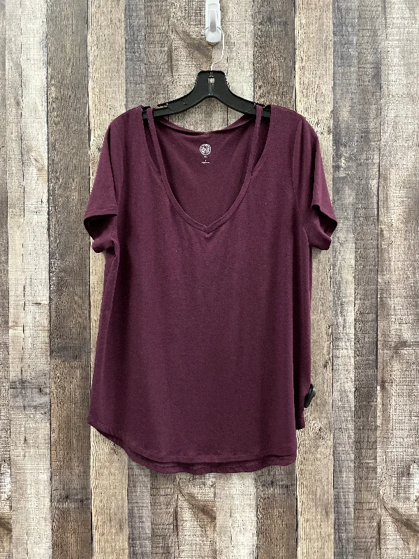 Top Short Sleeve By So In Red, Size: L