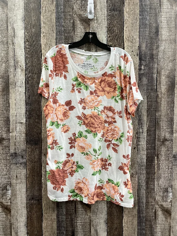 Top Short Sleeve By Torrid In Floral Print, Size: 2x