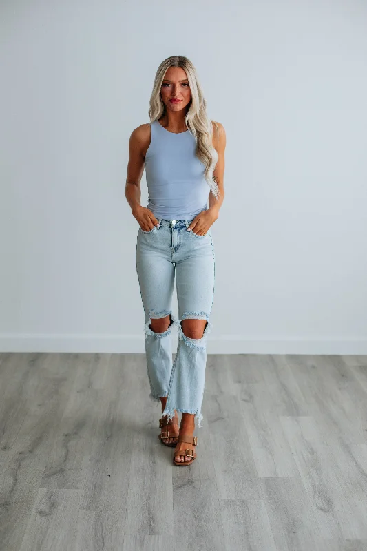 Demi Basic Tank - Powder Blue