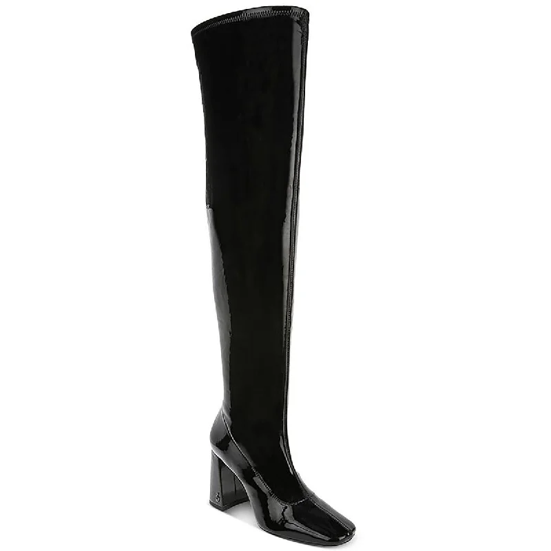 Cosette Womens Zipper Square Toe Over-The-Knee Boots