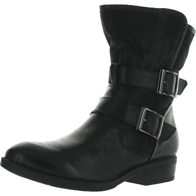 Yoshi Womens Zipper Motorcycle Boots