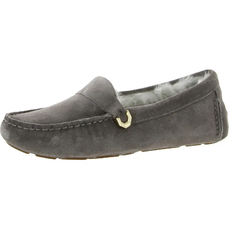 Elise Driver Womens Faux Suede Round Toe Moccasins