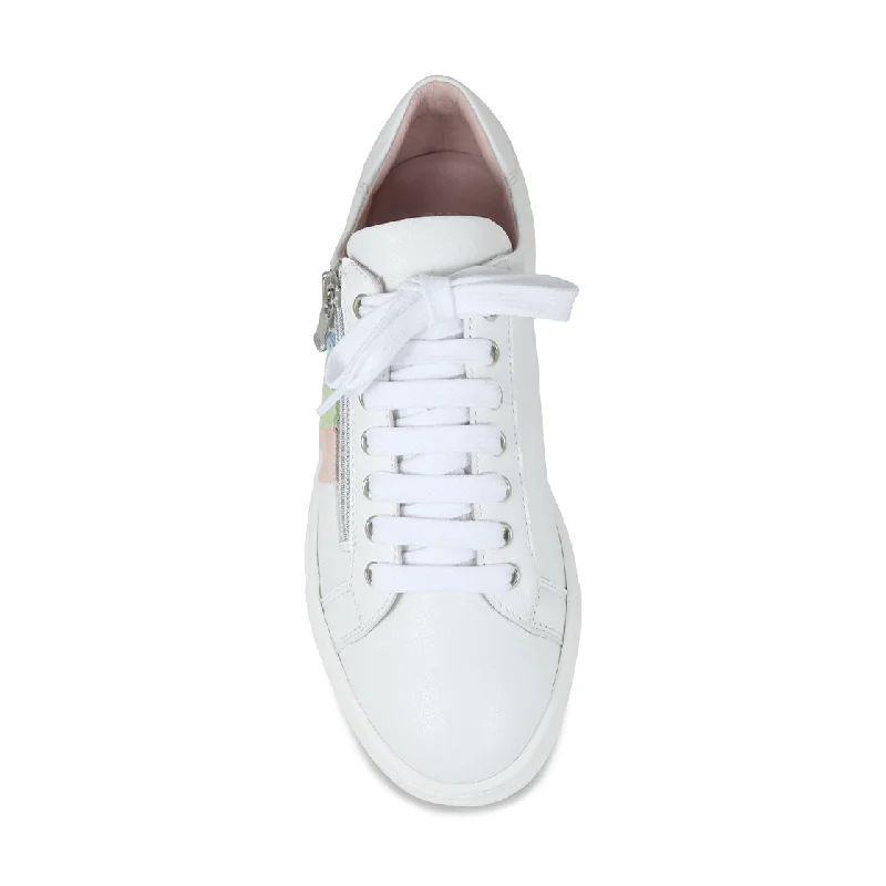 Sprint: White Leather & Multi Pastel