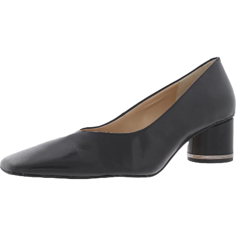 Pisa Womens Padded Insole Square Toe Pumps