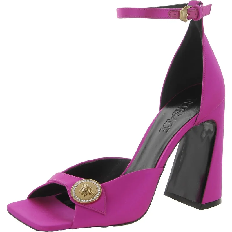 Sandalo Womens Satin Block heel Pumps