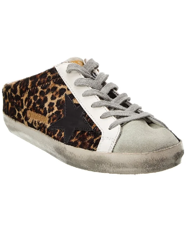 Golden Goose Superstar Sabot Haircalf & Leather Sneaker