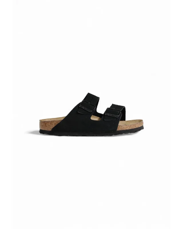 Birkenstock Suede Black Slippers