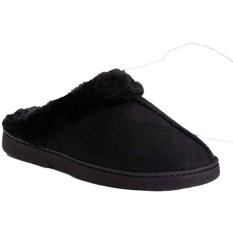 Womens Faux Fur Manmade Moccasin Slippers