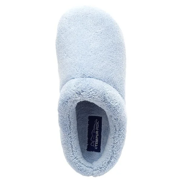 Tempur-Pedic Windsock Slipper Light Blue Terrycloth (Women's)