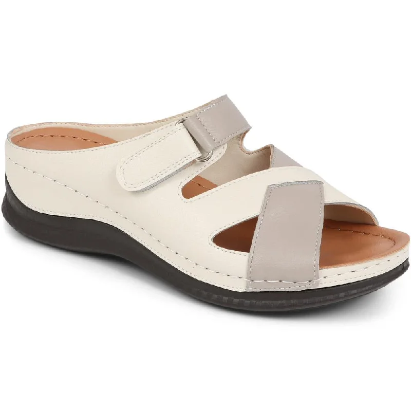 Touch-Fasten Mule Sandals  - WLIG39009 / 325 155