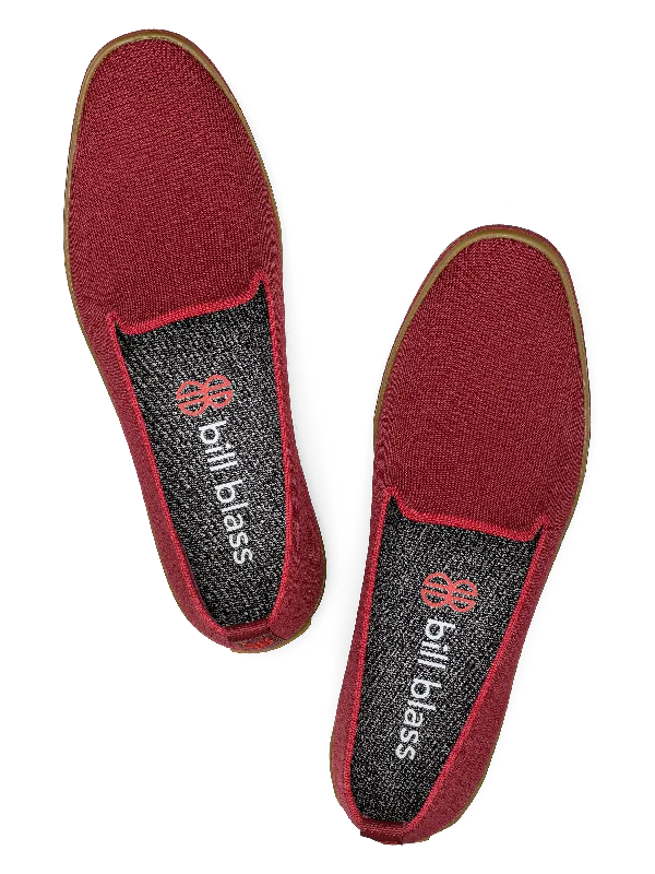 Sutton Knit Slip On - Carmine