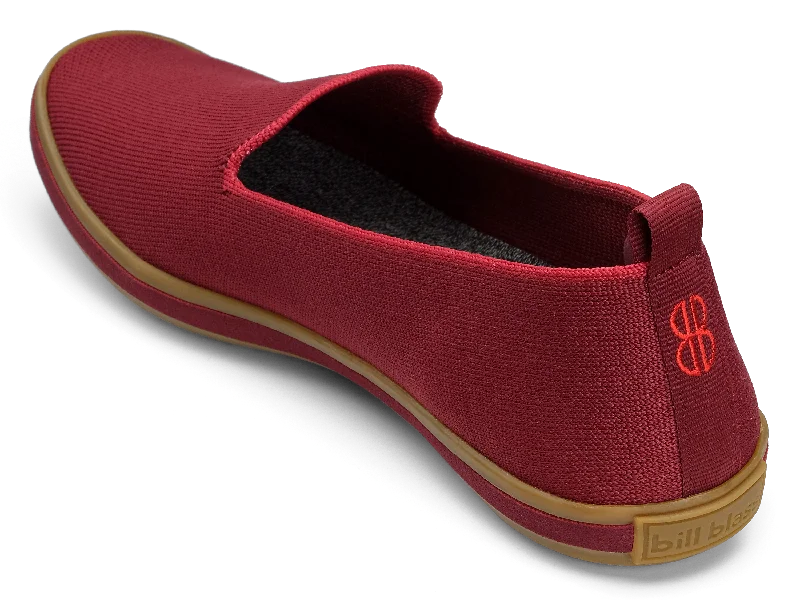 Sutton Knit Slip On - Carmine