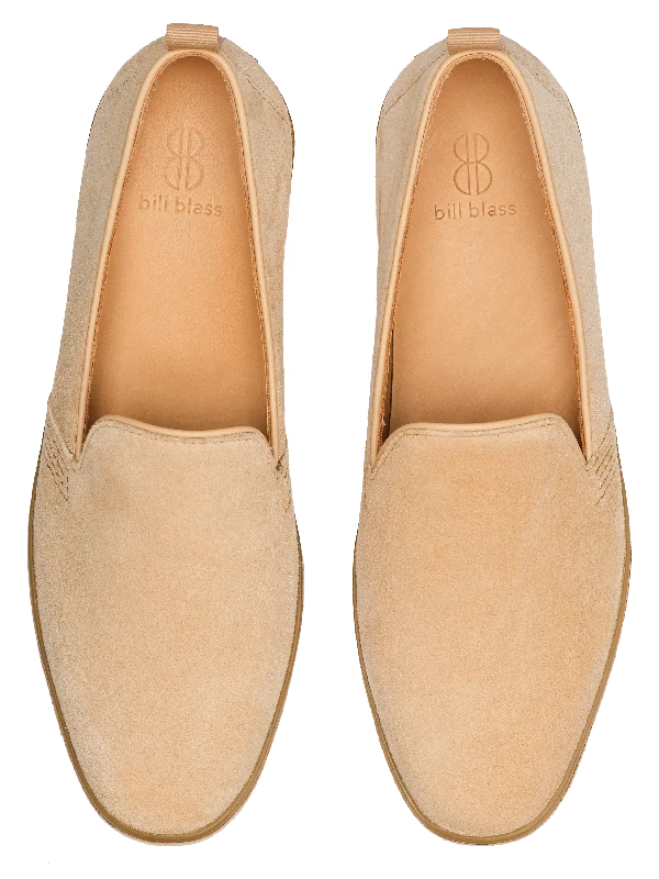 Sutton Suede Slip On - Nude