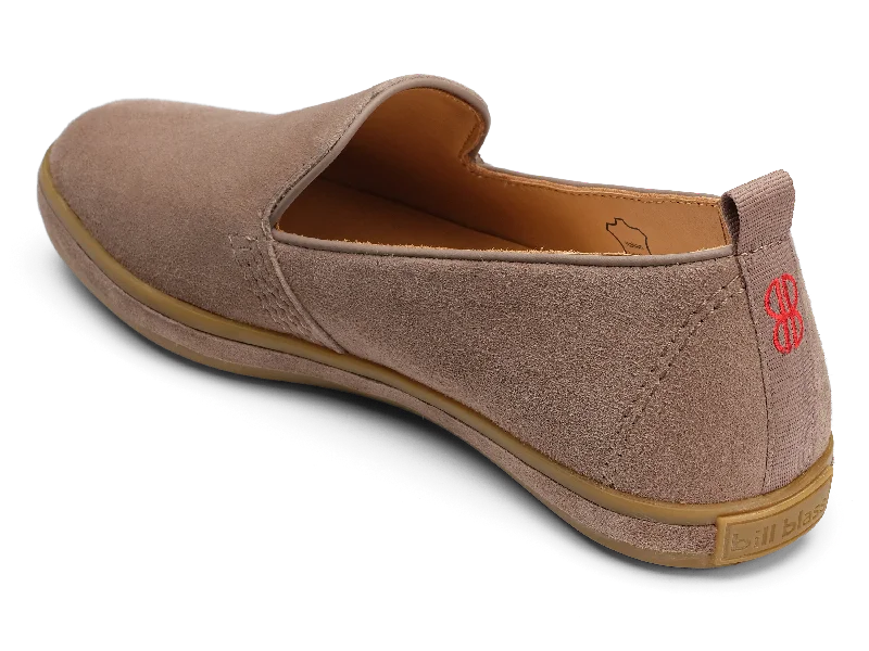 Sutton Suede Slip On - Stone Grey